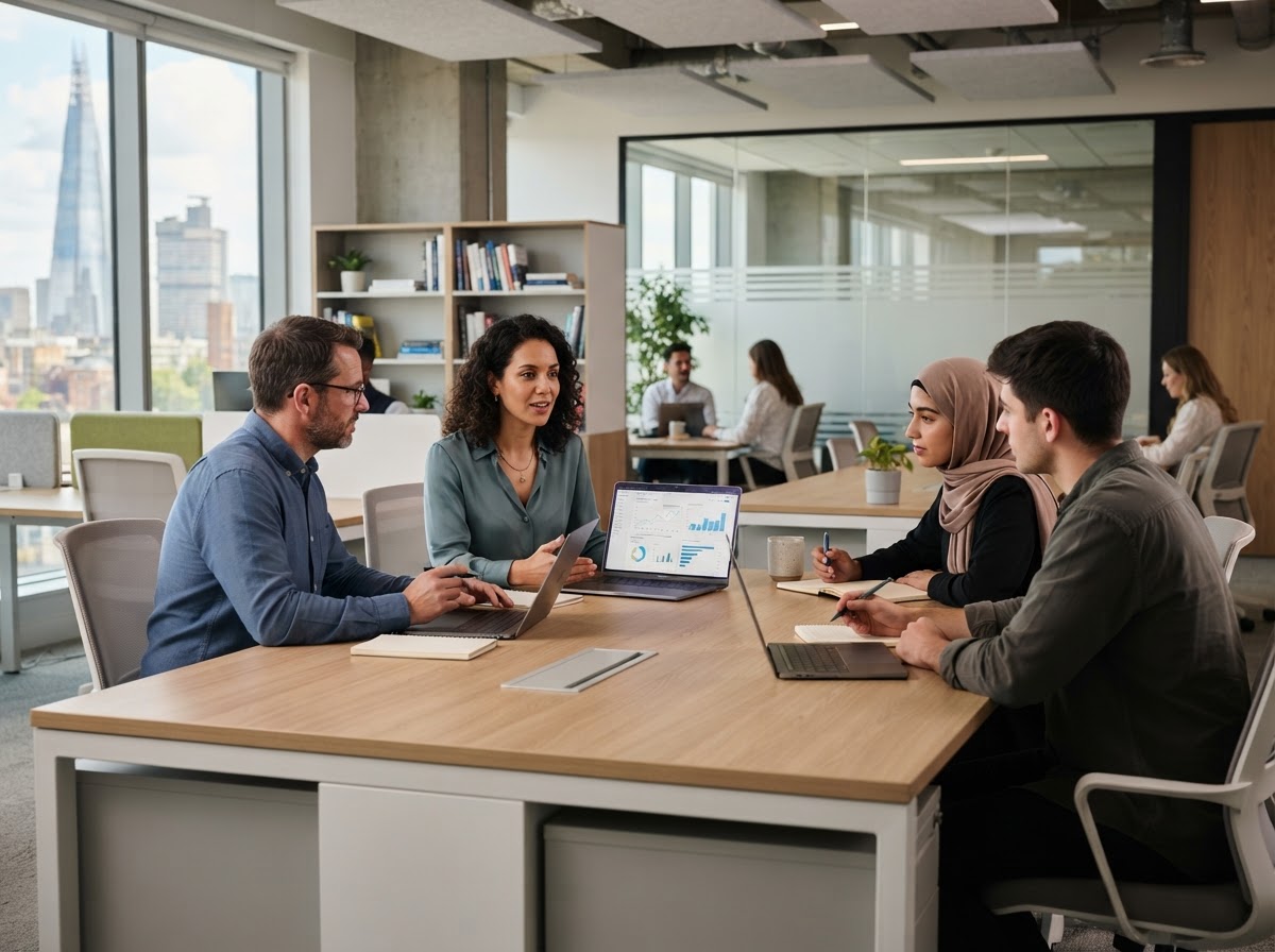 Sylqevane team reviewing unified market data analysis on screen